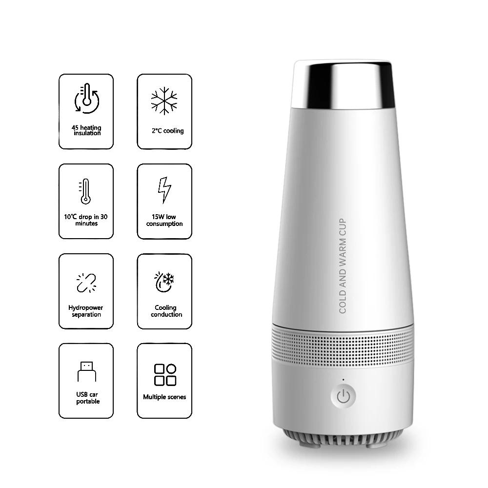 USB Hot & Cold Travel Mugs Thermos Smart Water Cup Vacuum Drink Flasks sports Bottle Leakproof Bumbler Coffee Mug Rechargeable