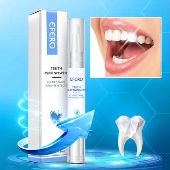 

EFERO Teeth Whitening Pen Brush Teeth Oral Hygiene Essence Removes Plaque Stains Cleaning Tooth Care Teeth Whitening TSLM2