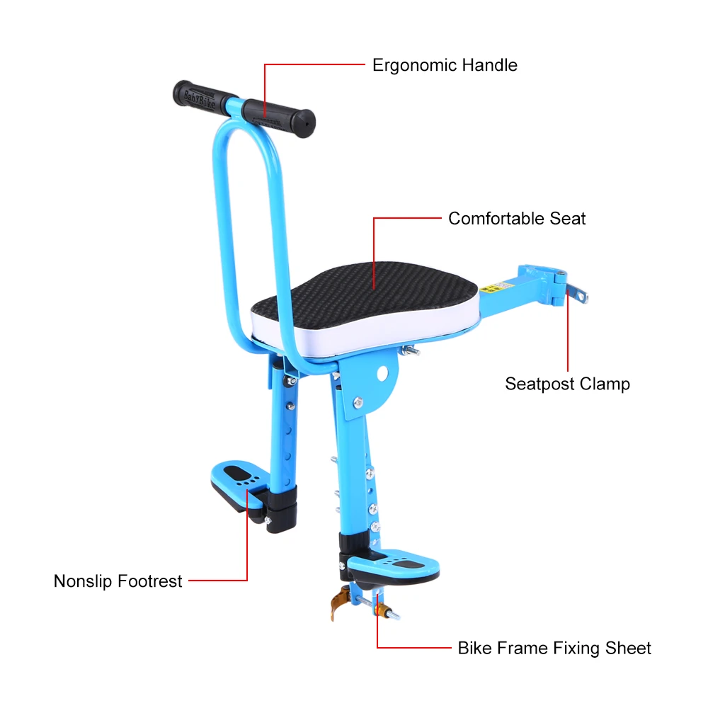 Велосипед детское сиденье детское кресло Переднее Крепление Велосипедное Сиденье детское седло переднее сиденье Седло Подушка все вокруг поручни горный велосипед
