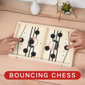 

Foosball Winner Board Game Bounce Chess Eject Chess Parent-Child Interactive Chess Bounce Chess Ruffle Ball Desktop Hockey Toy