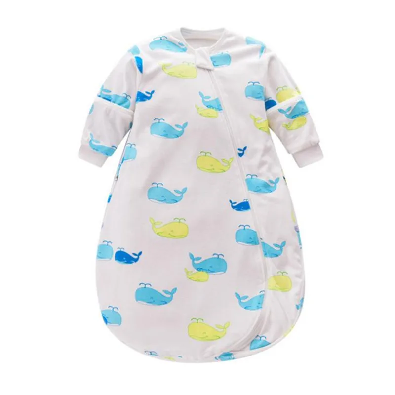 

Baby Sleeping Bag Spring Autumn and Winter Double Combed Cotton Newborn Child Sleeping Bag Long Sleeve Sleep Sack