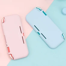 Liquid Silicone Case For Nintendo Switch Lite Color Pink Cover Shell NS Mini Shell Box For Nintendo Switch Lite Accessories