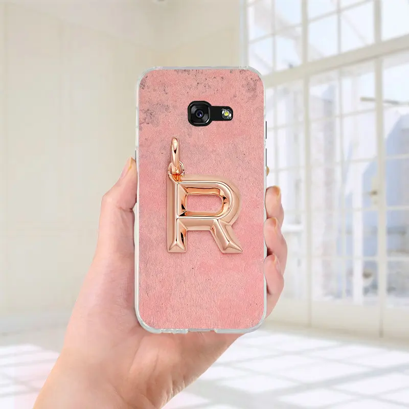 Для Samsung Galaxy A3 A5 A7 J2 J3 J4 J6 J5 J7 J8 Coque чехол мягкий, ТПУ силиконовый чехол для мобильного телефона чехлы буквы алфавита - Цвет: Picture 2