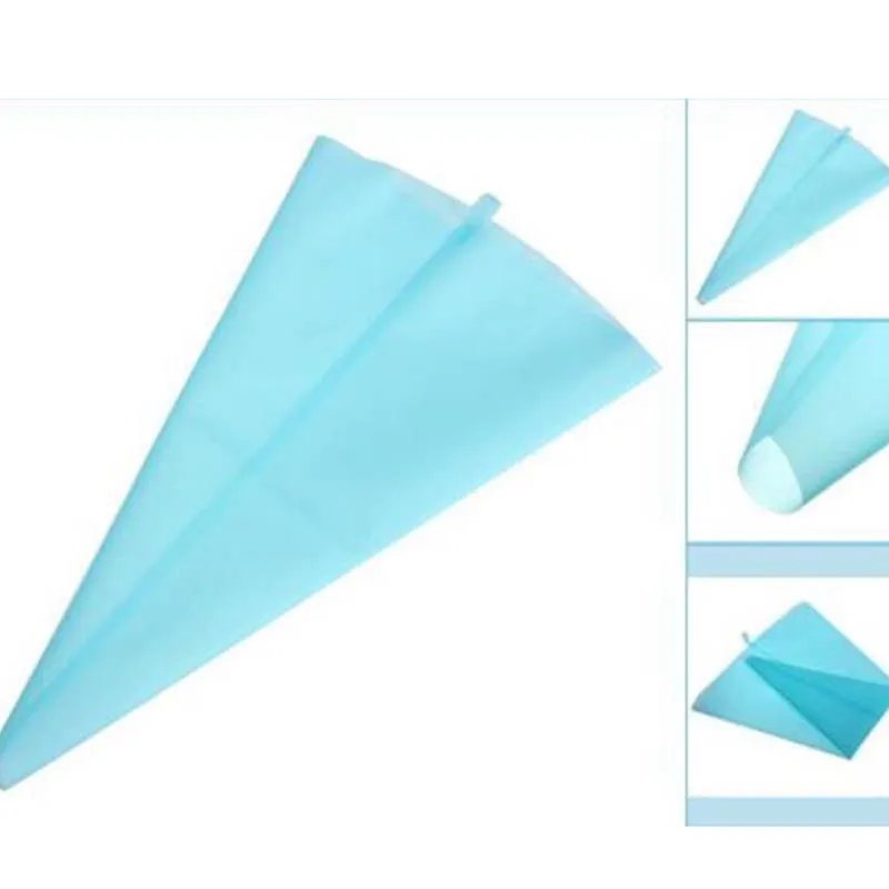 Silicone Reusable Icing Piping Cream Pastry Bag DIY Cake Decorating Supply Tools