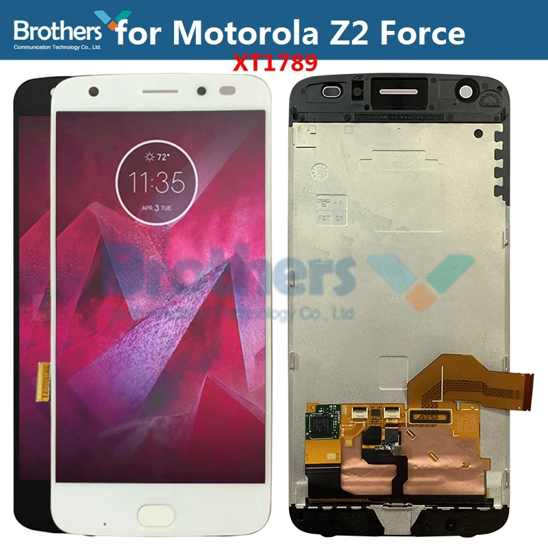 P-OLED ЖК-экран для Motorola Moto Z2 Force XT1789 ЖК-дисплей сенсорный экран дигитайзер в сборе