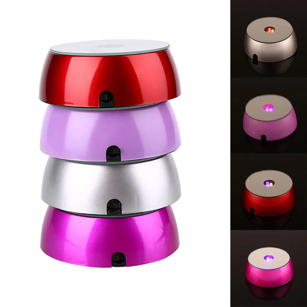 3LED Lamp Stand Base Plastic Crystal Lamp Base Holder Random Color Bulbs