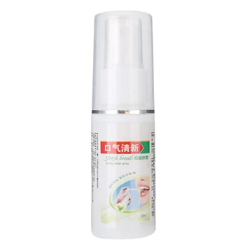 

30ml Mouth Breath Freshener Spray Herbal Oral Odor Halitosis Treatment Liquid Refresher Oral Care Spray Bad Mouth Treatment
