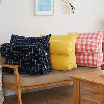 

Navy Blue Cushions Cotton Triangle Memory Foam Cushion Sofa Big Riempimento Cuscino Outdoor Cushions for Chairs DD60KD