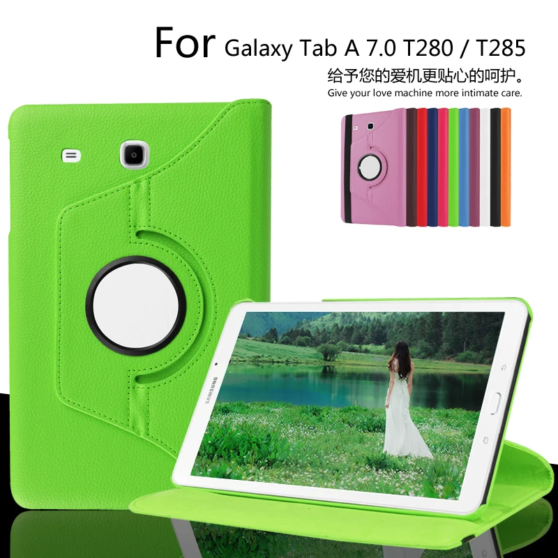 Чехол для samsung Galaxy Tab A A6 T280 T285 7,0 дюймов, вращающийся на 360 градусов чехол-подставка для samsung Tab A 7,0 SM-T280 SM-T285, чехол для планшета