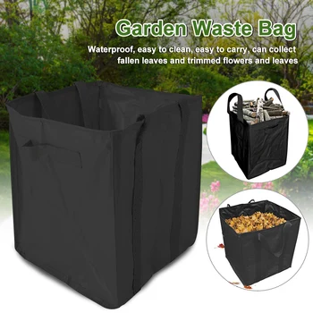 

Multi Purpose Large Capacity Nylon Trash Can Reusable Foldable Sack Leaf Storage Cleaning Container Lawn Garden Waste Bag