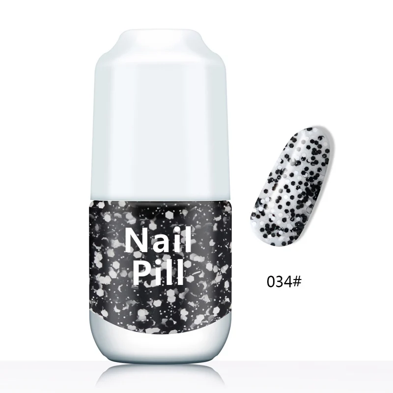 Quick Drying Nail Polish Mirror Finish Glitter Non-toxic Long Lasting Nail Polish Makeup ZG88 - Цвет: 034