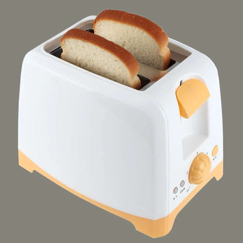 Автоматический тостер для хлеба, печь для выпечки тостов, электрическая плита, машина для завтрака, 2 ломтика, многофункциональная хлебопечка с вилкой европейского стандарта