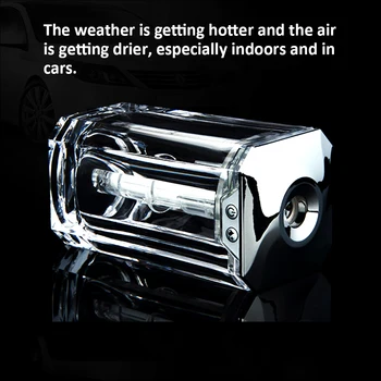 

Transparent Crystal Style Water Compensator Mini USB Humidifier for Office Home 7 Colorful Lighting Portable Desktop Mist Maker