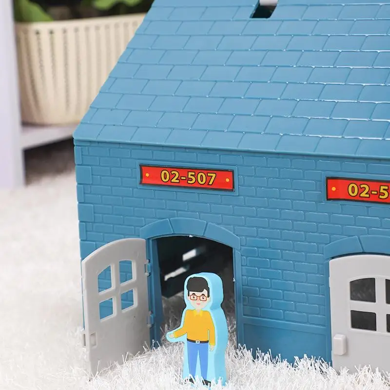 wooden train track storage