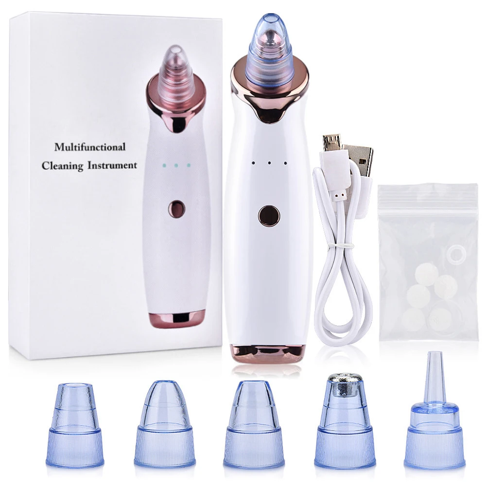 

Blackhead Remover Vacuum Blackhead Removal Tools Electric Pore Cleaner USB Rechargeable Blackhead Extractor Tool for Women