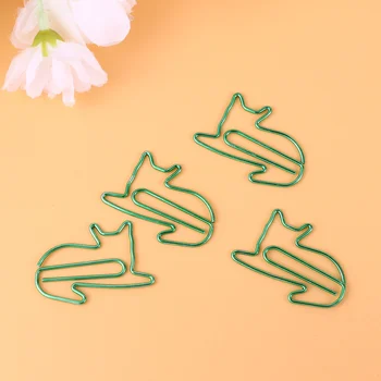 

24Pcs Paper Clips Durable Lovely Cat Shaped ffice Hand Account Essentials Paper Neddles for Student School Office