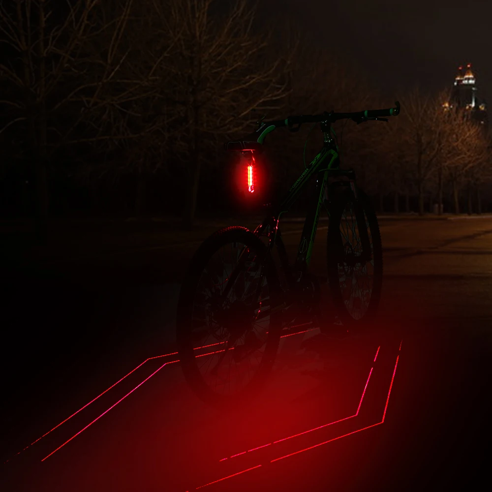 6 режимов USB Перезаряжаемый Водонепроницаемый велосипед задний фонарь MTB дорожный велосипед задний свет ночной езды Велоспорт габаритный задний фонарь
