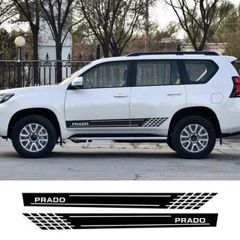 

Car Long Side Skirt Sport Styling PVC Stickers for Toyota Prado Car Decoration DIY Vinyl Film Auto Decals Car Tuning Accessories