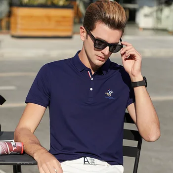 

2020 Brand Polo Shirt Men Summer Short Sleeve Plus Size Homme Clothing Designer High Quality Embroidery Black Fashion Solid Tops