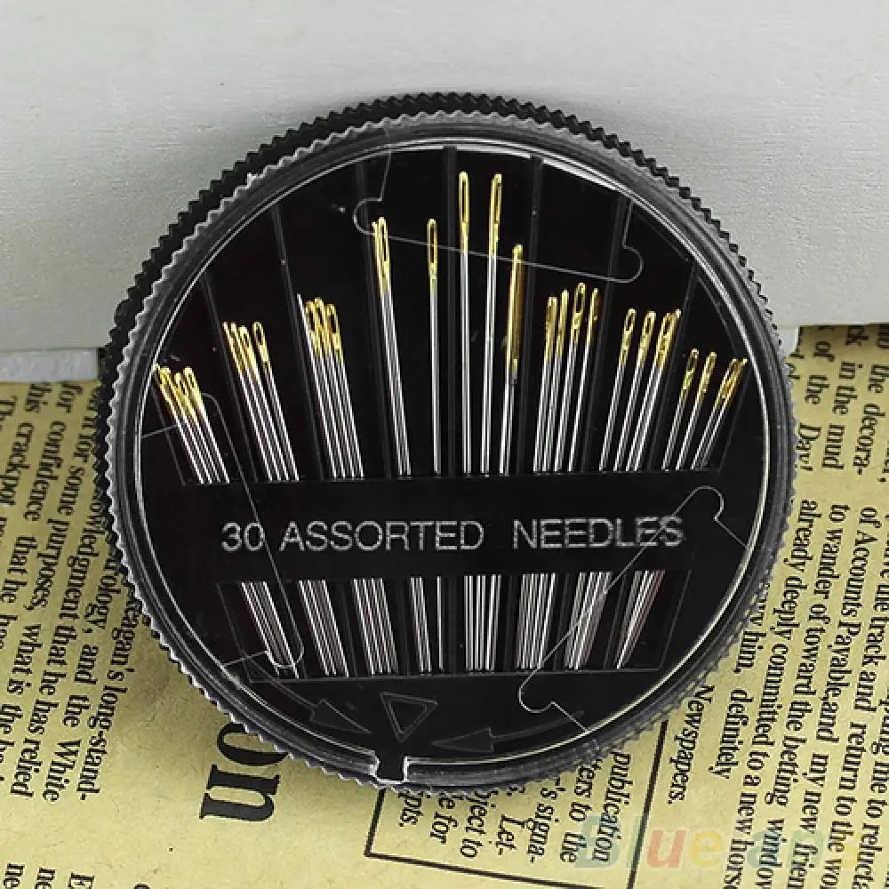 30 pcs/lot Sewing Needles Set Assorted Hand Embroidery Mending Quilt Sew Case Tools for DIY Crafts Patches Fashion