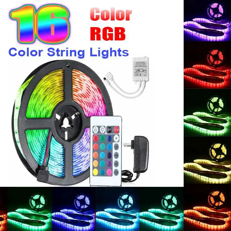 16/20 цвет 5 м Светодиодная лента 2835SMD DC12V гибкий светодиодный светящаяся лента для HD tv настольного экрана подсветка светильник - Испускаемый цвет: 16 Color