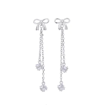 

2020 Butterfly Tassel Stud Earrings Women Fashion Long Ear Hanger High Quality Original Popular Jewelry Wholesale