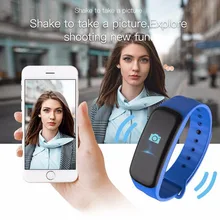 Pantalla a Color multifunción pulsera inteligente monitorización de sueño Bluetooth Cámara de Control Remoto monitor de ritmo cardíaco banda inteligente