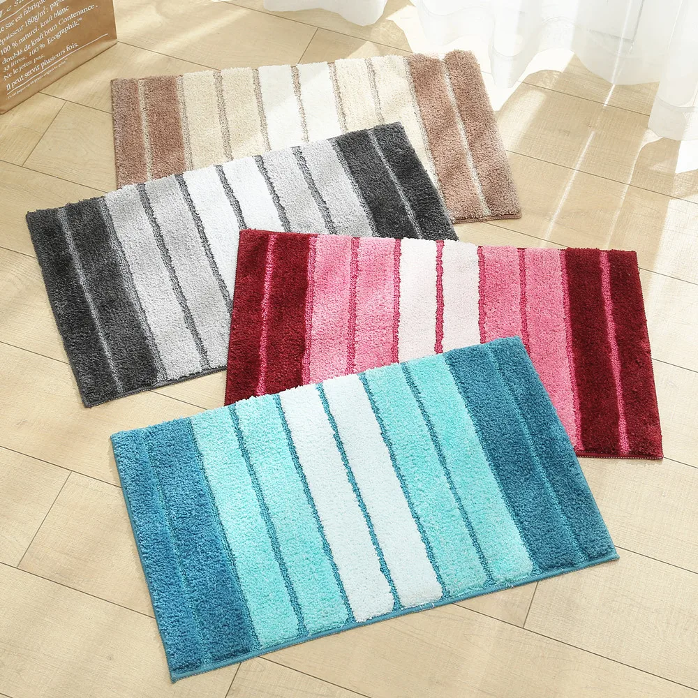 

50X80/45X65CM rectangle Anti-slip itchen Mat bedroom Rugs Living Room Bathroom Printed Carpet Doormat Hallway Bath Mat