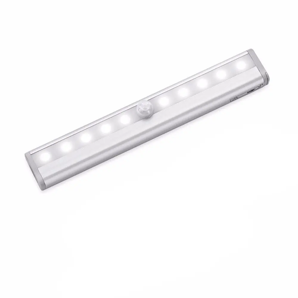 Инфракрасный телесный датчик света шкафа 10LED USB теплый/холодный свет чтения автомобиль-Трейлер RV грузовик