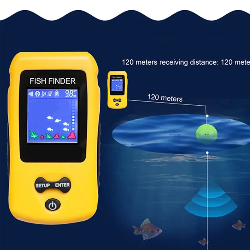 Портативный TL86 пресноводный рыболокатор соленой воды электрический катер Рыбалка глубина локатор трекер рыболокатор красочный экран 6
