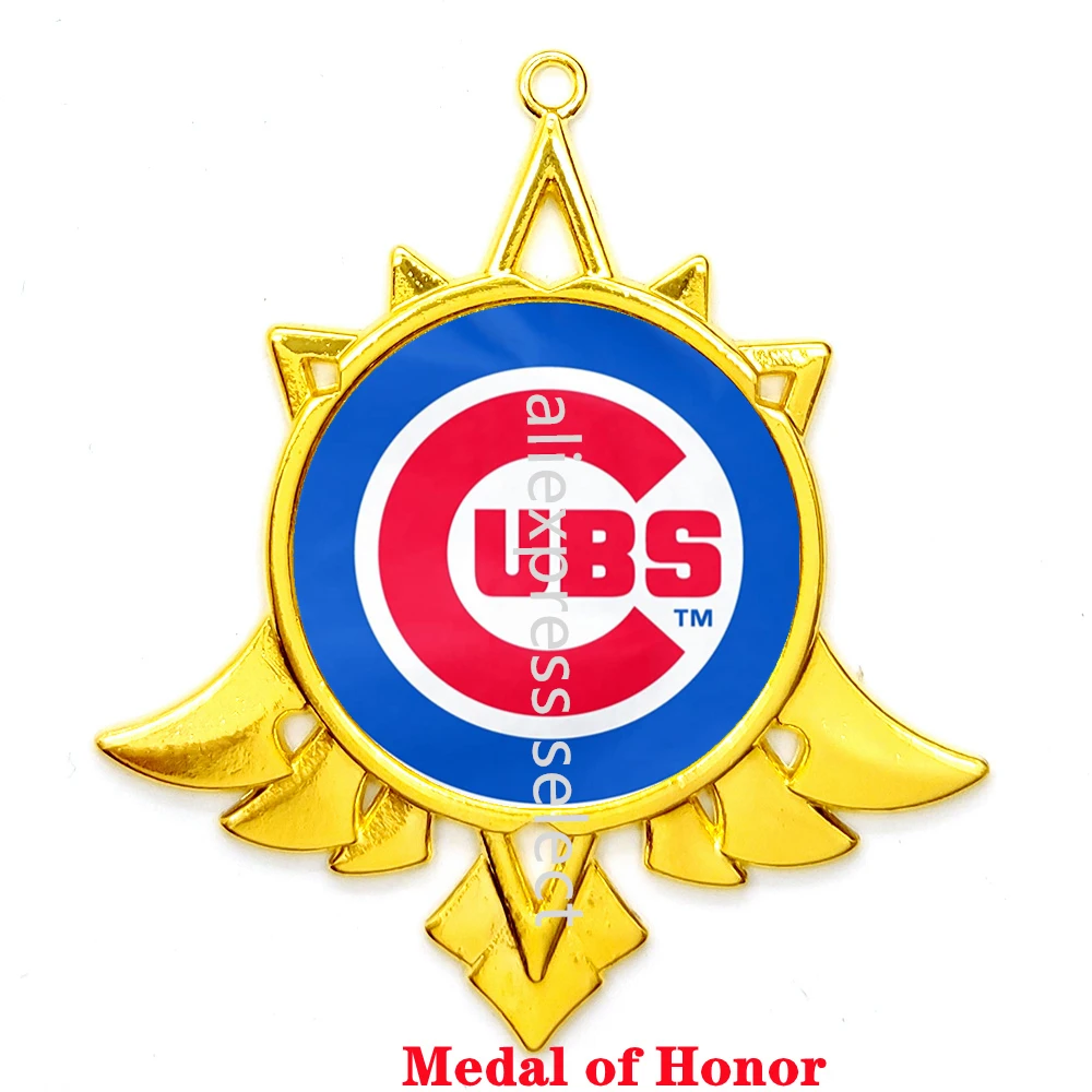 ML Chicago &amp Cubs медаль игрока команды США в форме шара почетные спортивные шармы DIY