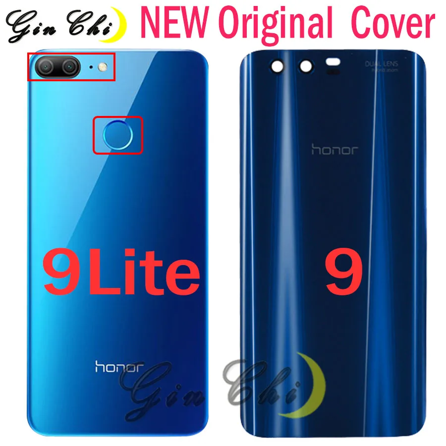 huawei honor 9 lite Крышка батарейного отсека задняя дверь huawei honor 9 lite Батарейная дверь с Замена объективов камеры Запчасти