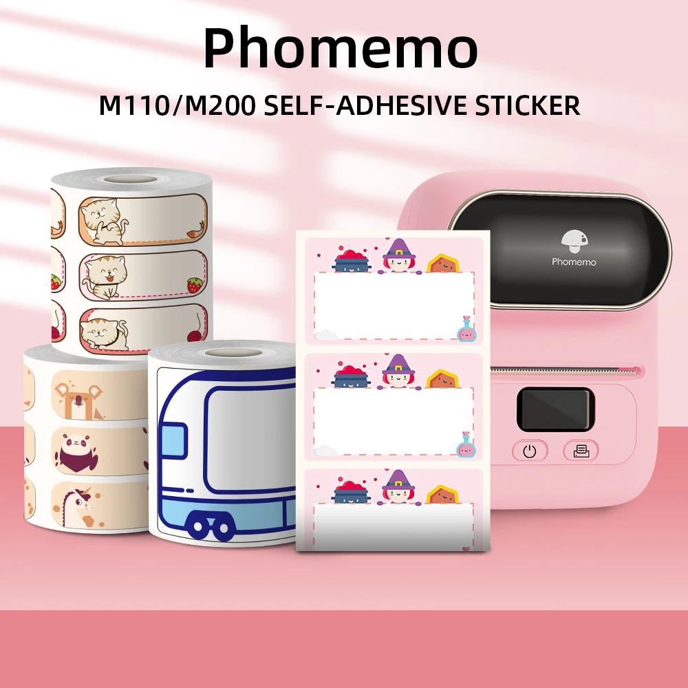 Phomemo Name Pattern Series Self Adhesive Labels Paper for Phomemo M110