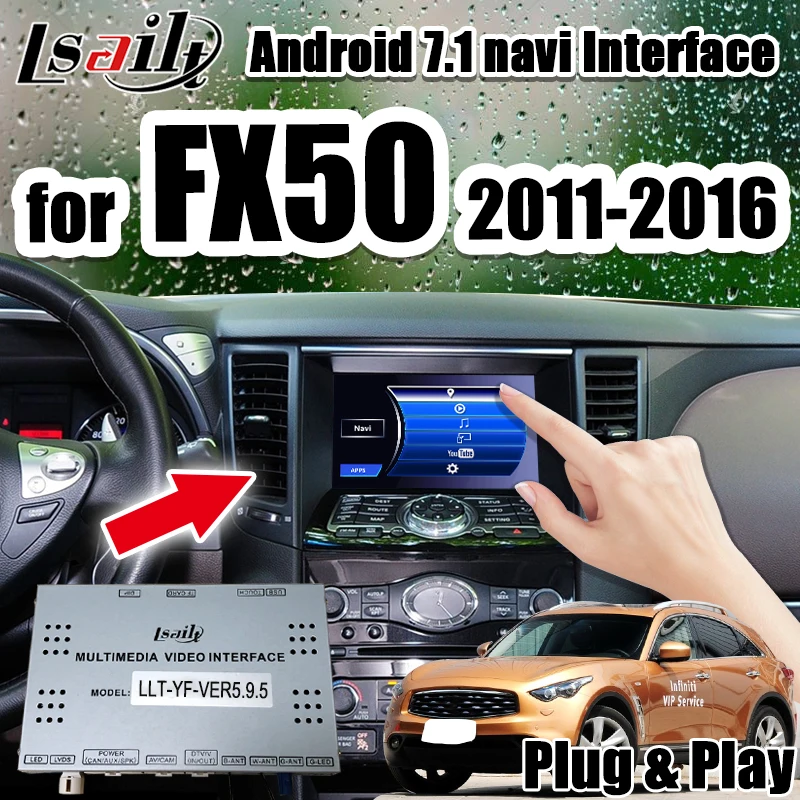 Lsailt Android gps навигатор для- Infiniti FX50 мультимедийный видео интерфейс Поддержка OEM Ручка управления по Lsailt