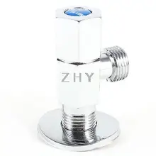 Домашний сад кухня 1/" PT нарезной твердый медный шестигранник угловой клапан Серебряный тон