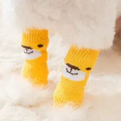 Jambières Anti salissure pour chiens et chats, 4 pièces, chaussettes pour chiens et chats, protège jambes chauds en hiver 