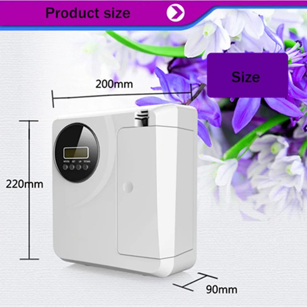  Fragrance Air Scent Machine 300m3 Diffuser 8W 12V 200ml Timer Function Monday-Sunday for Hotel Busi