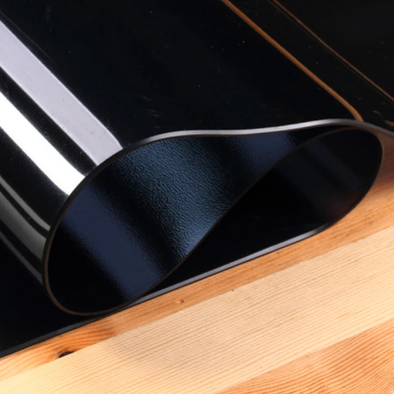 Туманная 1,6 мм безвкусная ПВХ скатерть водонепроницаемый черный матовый стол покрытие прямоугольные скатерти для стола защита рабочего стола