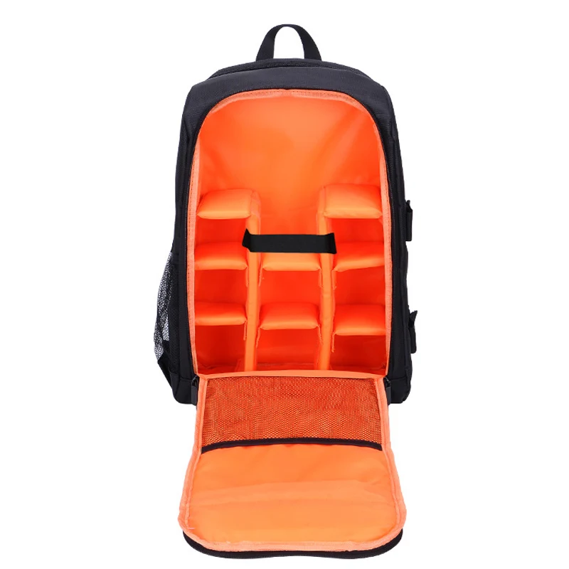 Водонепроницаемый нейлоновый рюкзак для камеры, чехол, сумка для мужчин и женщин, 15,6 дюймовый рюкзак для ноутбука - Цвет: Orange