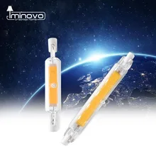 R7S светодиодный лампочка COB стеклянная трубка 78 мм 8 Вт 118 мм 13 Вт Замена галогенной лампы 80 Вт J78 J118 лампарда диод Точечный светильник AC 220 В 230 в 240 В