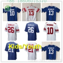 Нью-Йорк Дети youth 26 saquon barkley 10 eli manning 13 odell beckham jr Landon Collins 21 Джерси
