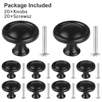 

Aluminum Alloy Handle Drawer Pulls Knobs Single hole Cupboard 20Pcs /set New