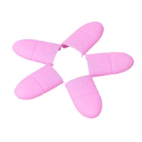 10PC Nail Polish Clip Soak Off Silicone Cap UV Gel Lak Remover Wraps Degreaser Cleaner Tips Fingers Cover Varnish Manicure Tools 2