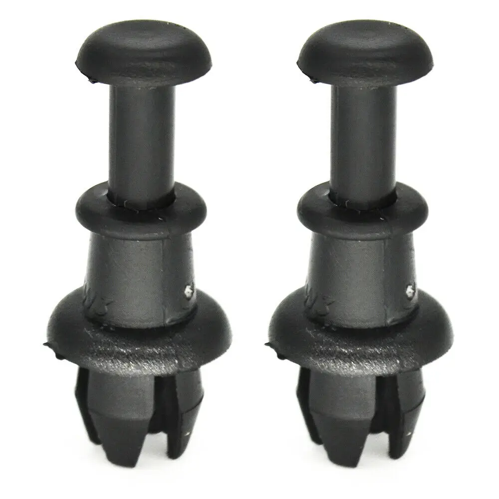 2pcs Plastic Black Boot Parcel Shelf String Clips Hook Holder For Audi