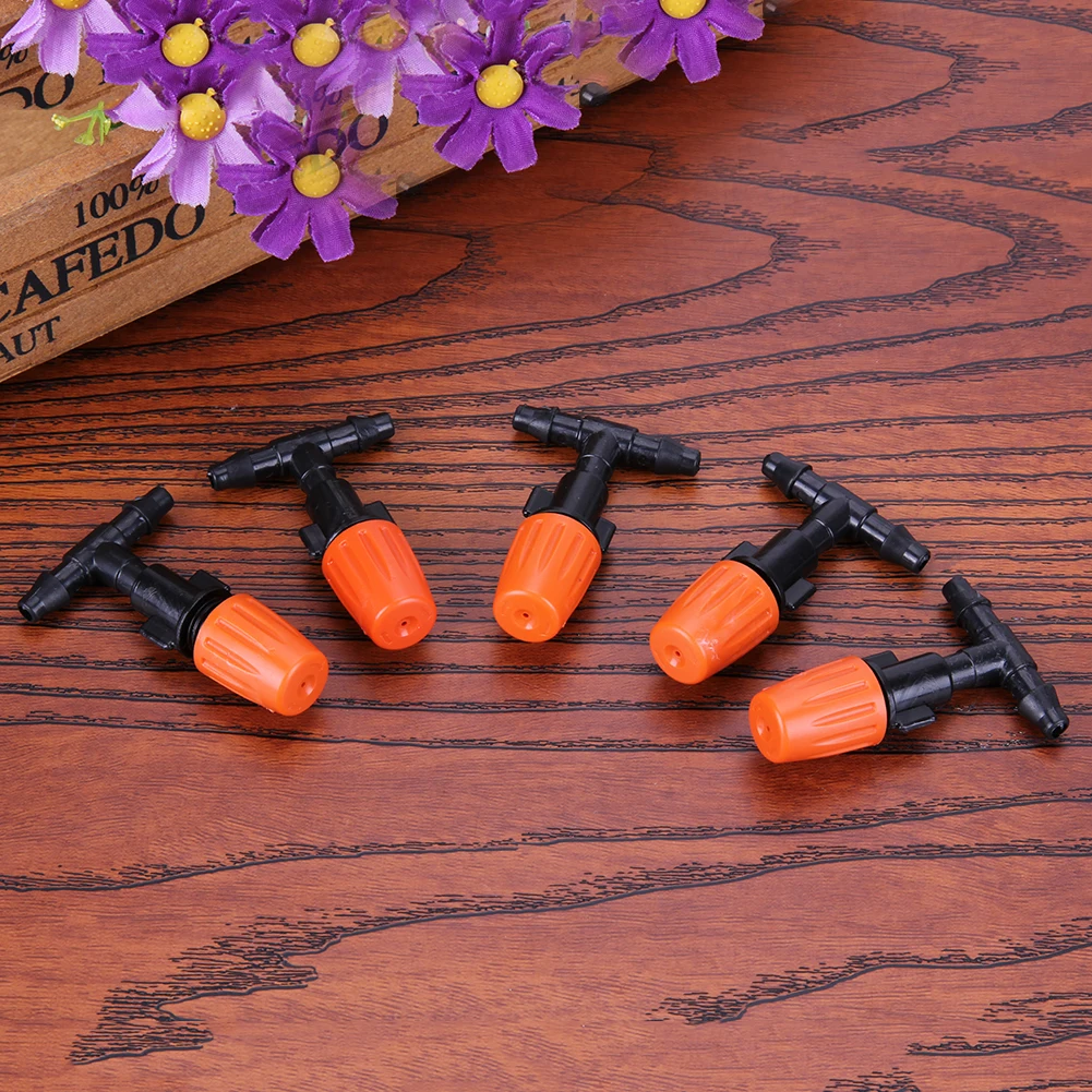 10pcs Nozzle Water Control Sprayer Diy Micro Drip Irrigation Plant Self Watering Garden Mist Sprinkler With Hose Sprinklers garden sprinkler,plants irrigation kits,plant waterer,irrigation sprinklers,garden irrigation nozzle,drip irrigation sprinklers,garden sprayer nozzles