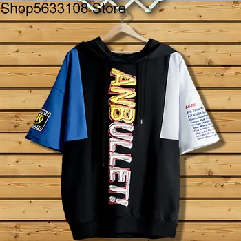 

Fat Brother Lao Plus Fat Plus Large Size Spuer Fat Man Spell Color 8xl Thin Section Lian Cap Half Short Sleeve Body T Shirt