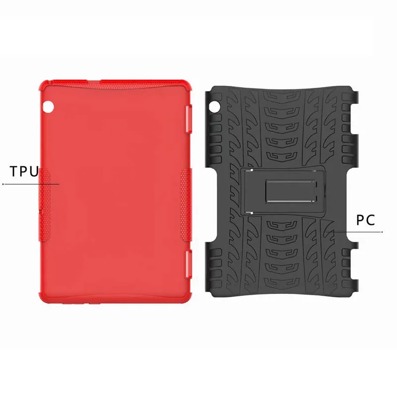 Броня задняя крышка для huawei Mediapad T5 10,1 гибридная подставка PC+ Мягкий ТПУ чехол для планшета защитная кожа