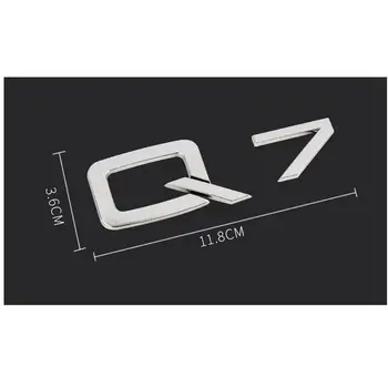 

10PCSXABS Plastic For Q-7 Rear Back Car Sticker Emblem Badge Embleme Emblema
