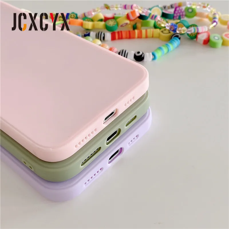 Colorful Beads Strap Hang Phone Charm Clear Cases For iPhone 13 12
