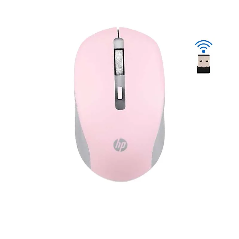 Бесшумная оптическая беспроводная мышь HP S1000 Plus 2 4 ГГц 1600DPI бесшумная для ноутбука